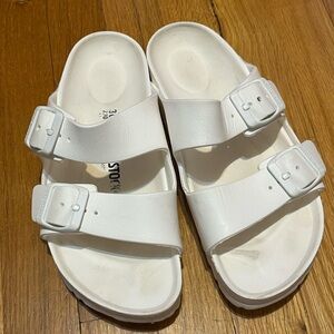 White Birkenstock Arizona EVA